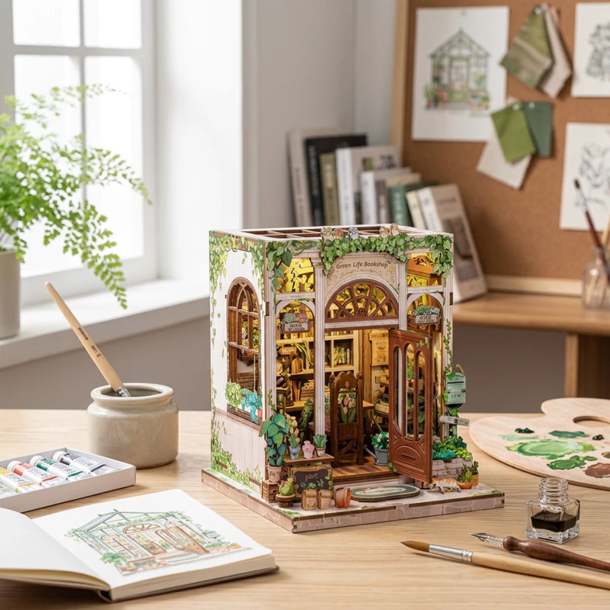 Fleuriste des Champs-Élysées – Book Nook – Kit DIY