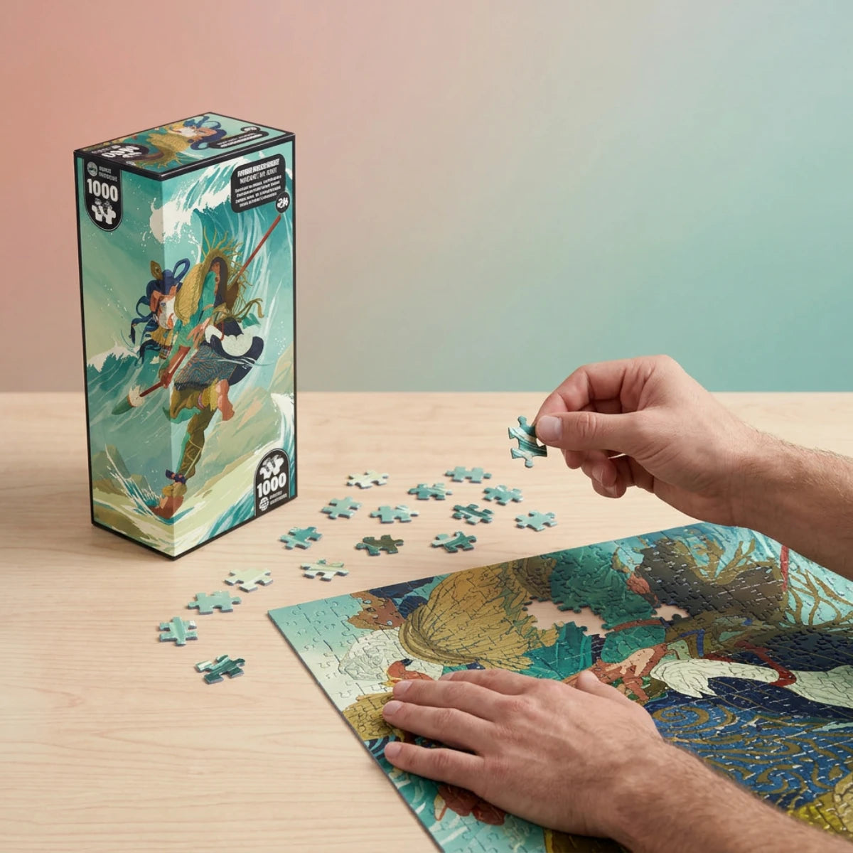 Puzzle Sea Spirit - Collection Twist phosphorescent - 1000 pièces
