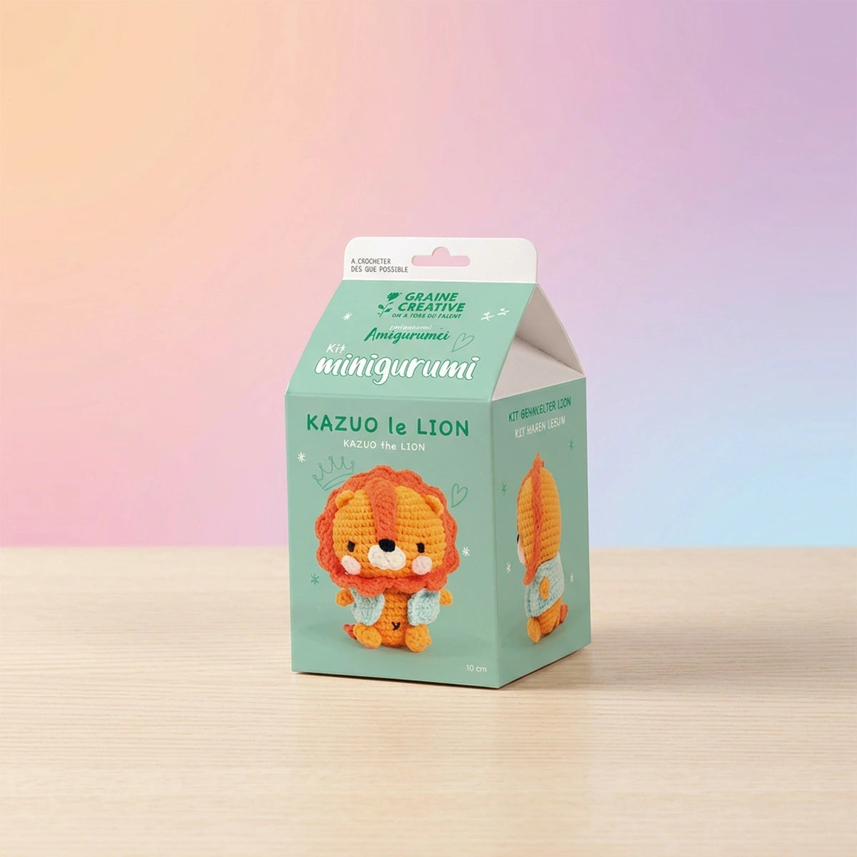 Le Lion Kazuo – Kit DIY crochet mini amigurumi