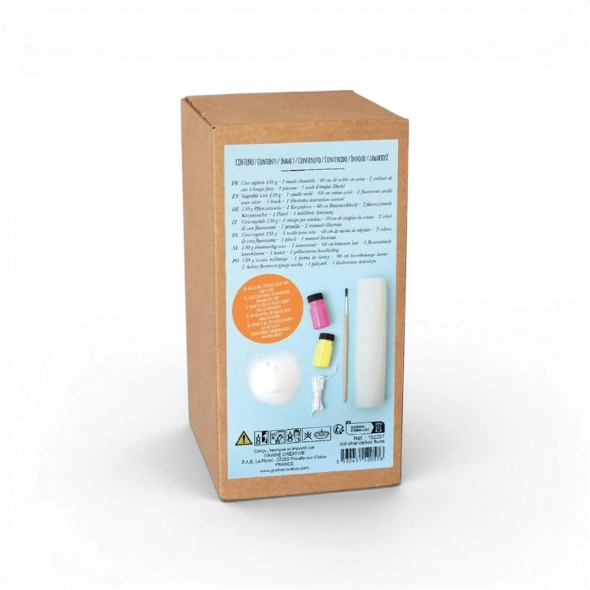 Chandelles Fluo – Kit DIY bougie