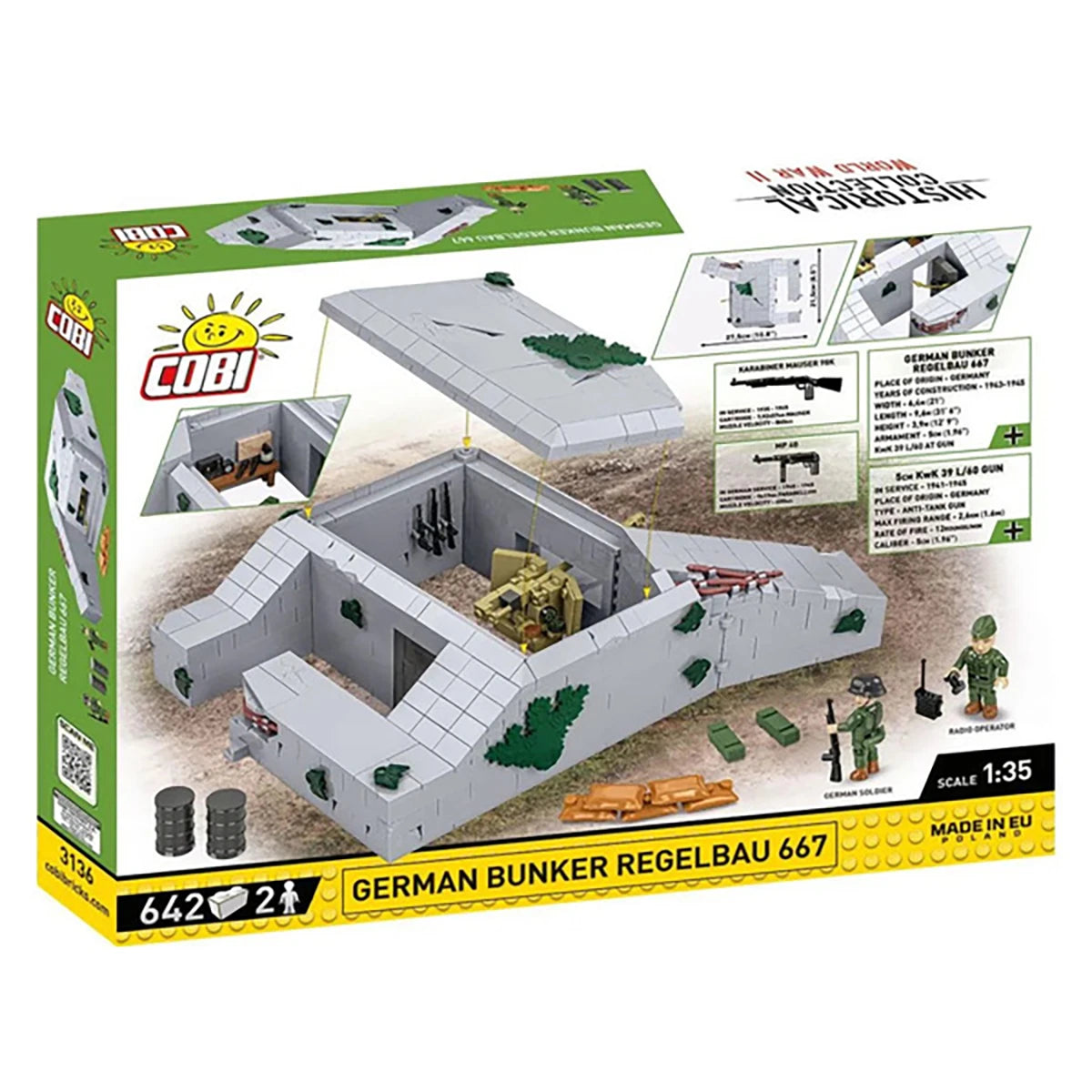 Bunker Regelbau 667 (642 pièces) – Set de construction – Cobi