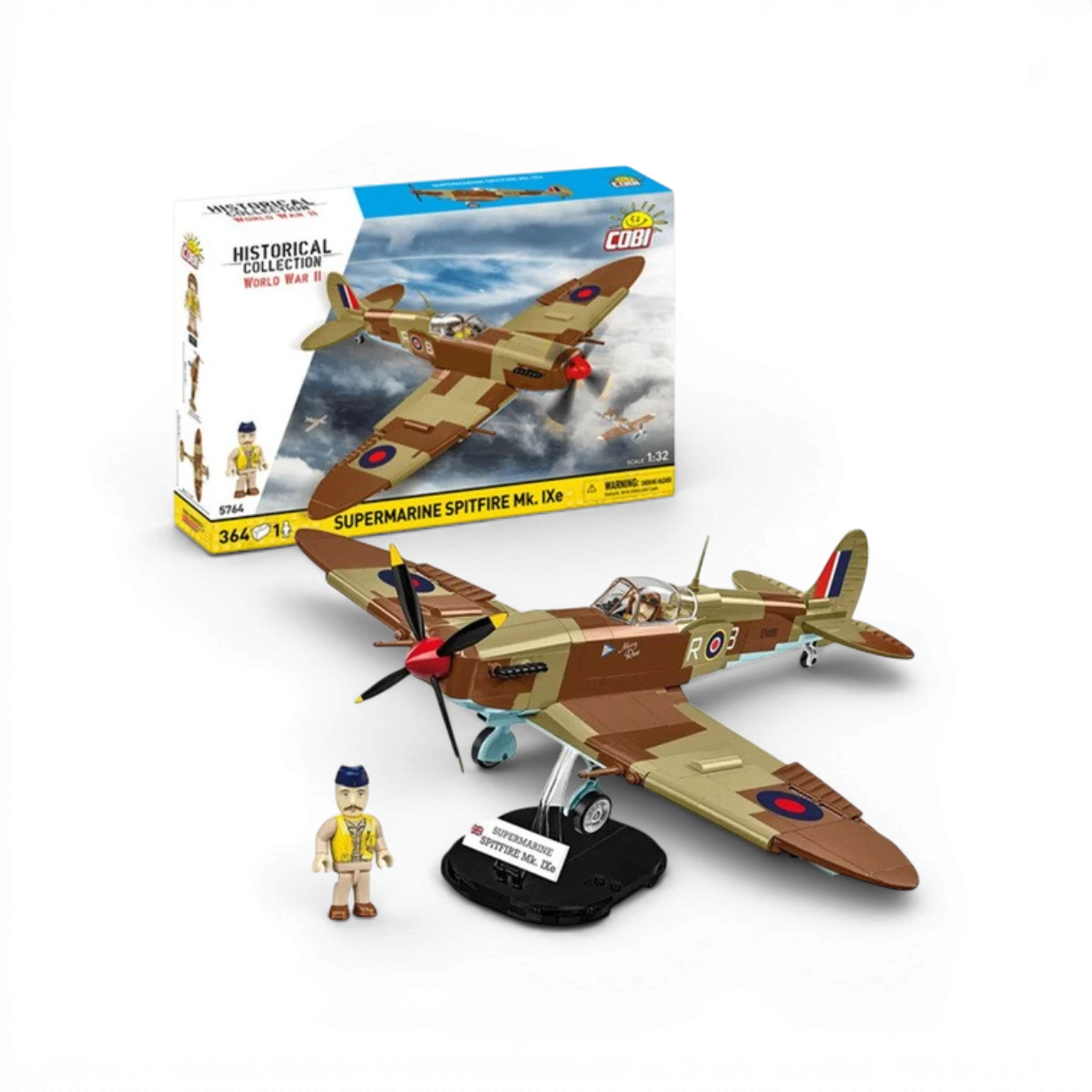 Spitfire MKIX (364 pièces) – Set de construction – Cobi