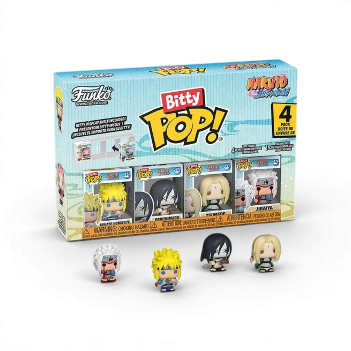 Naruto - Pack figurines Bitty Pop x4