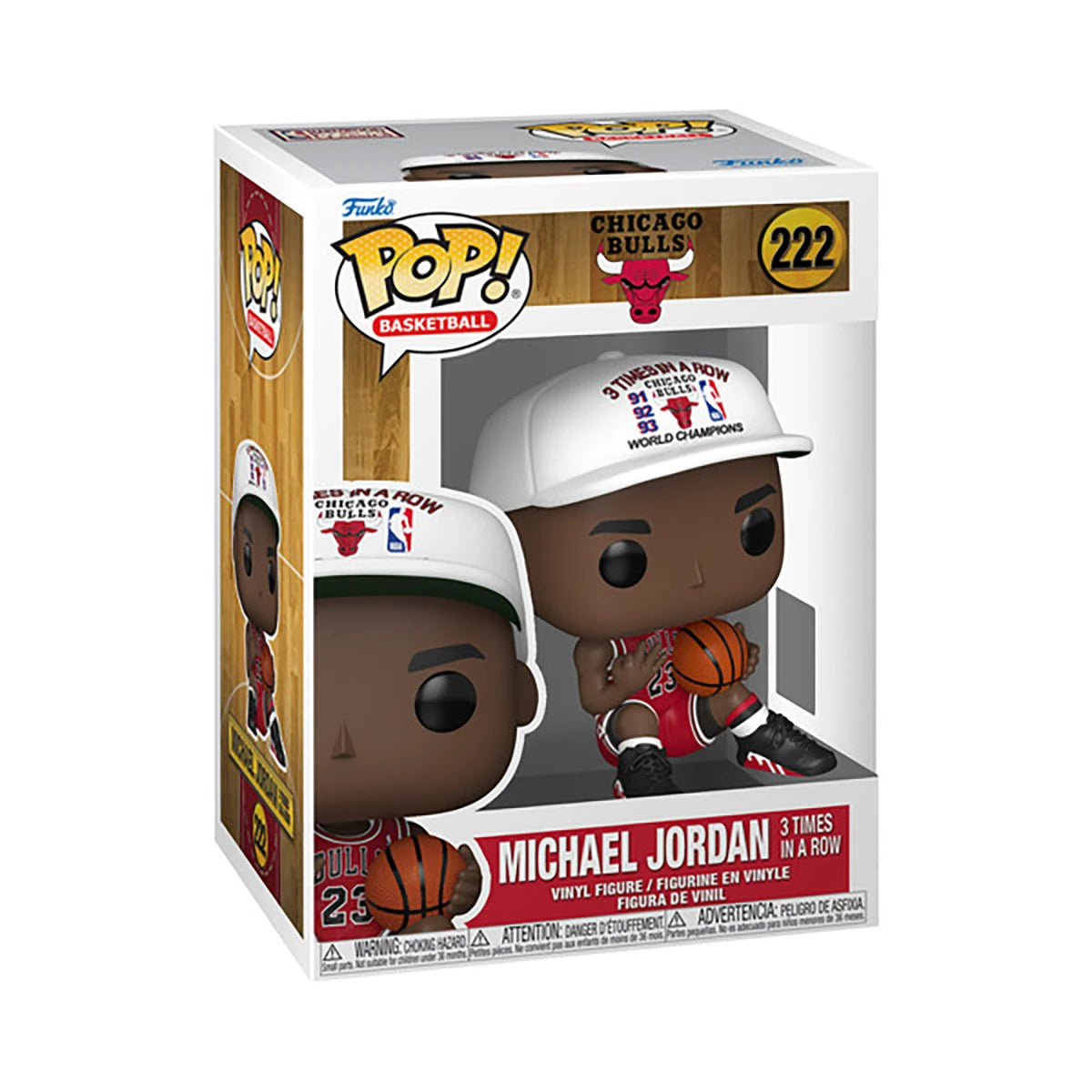 Figurine Michael Jordan 3 Times - NBA - Funko Pop! n°222