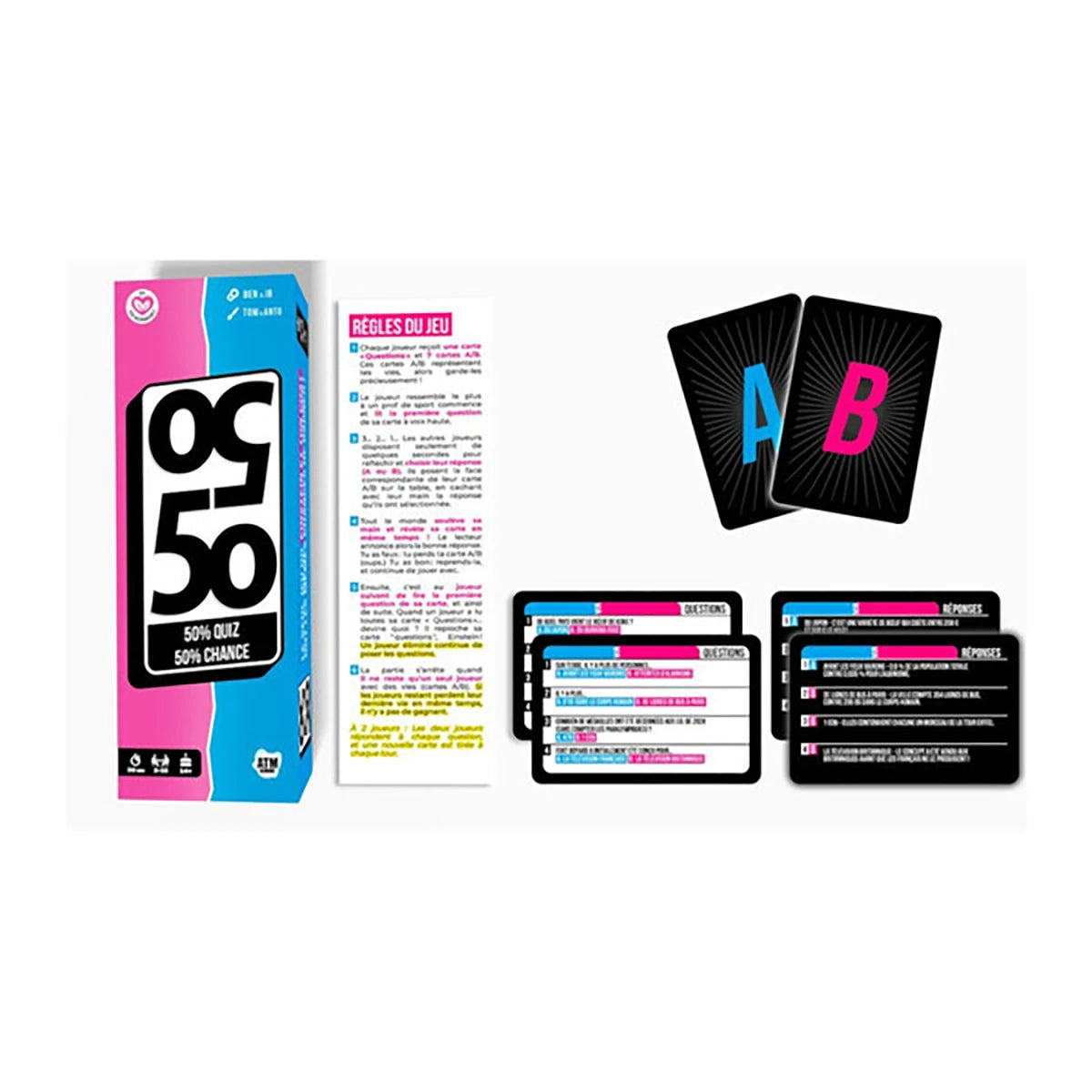 50/50 – Jeu de quiz suspense et hasard