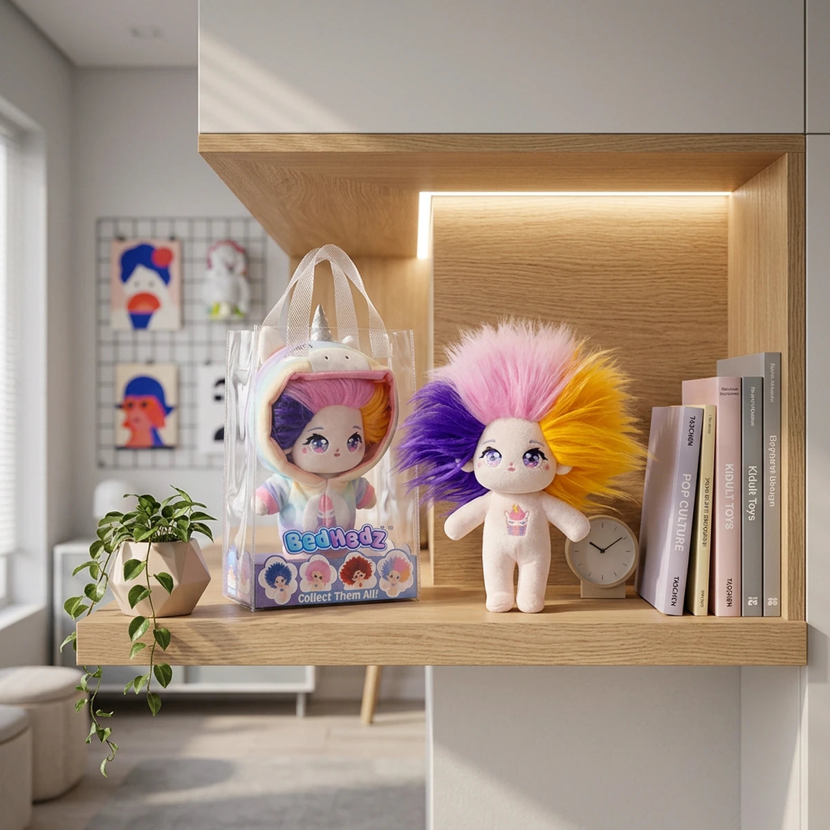 Peluche Kawaii BedHedz 20cm