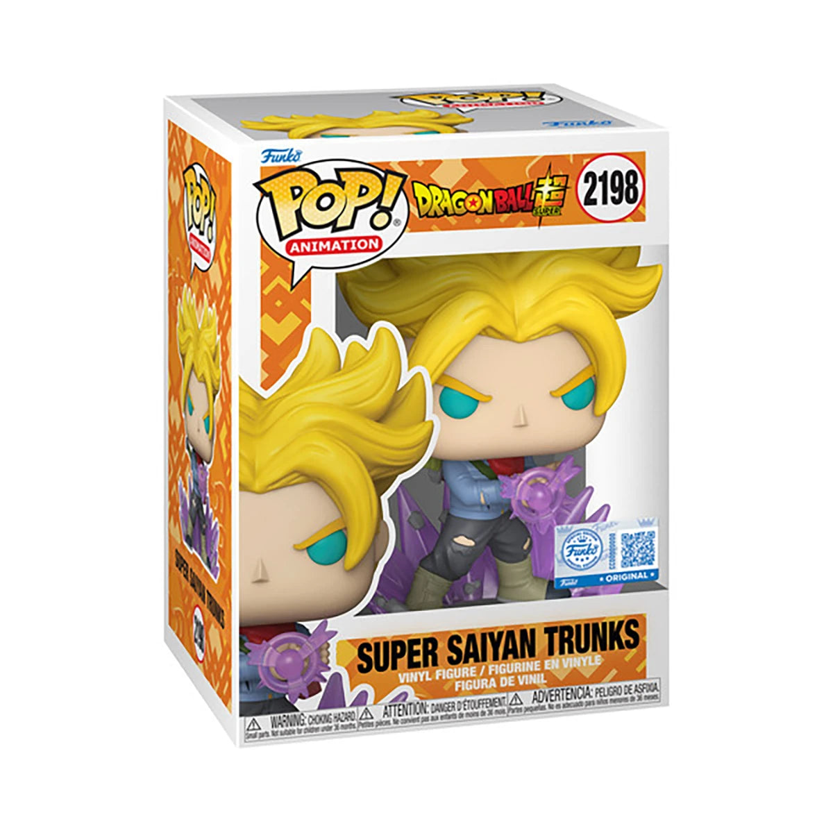 Figurine Trunks Super Saiyan - Dragon Ball Z - Funko Pop! n°2198