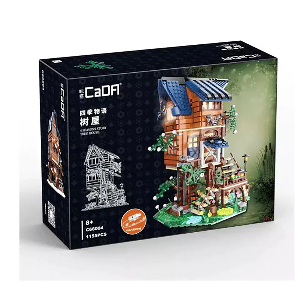 Cabane 4 Saisons dans l’Arbre (1155 pièces) – Set de construction – CaDA