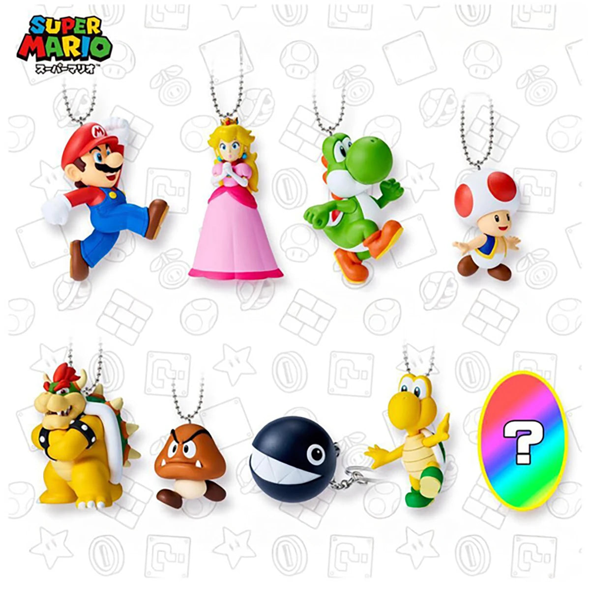 Porte-clés Super Mario Mascot Charm (modèle aléatoire)