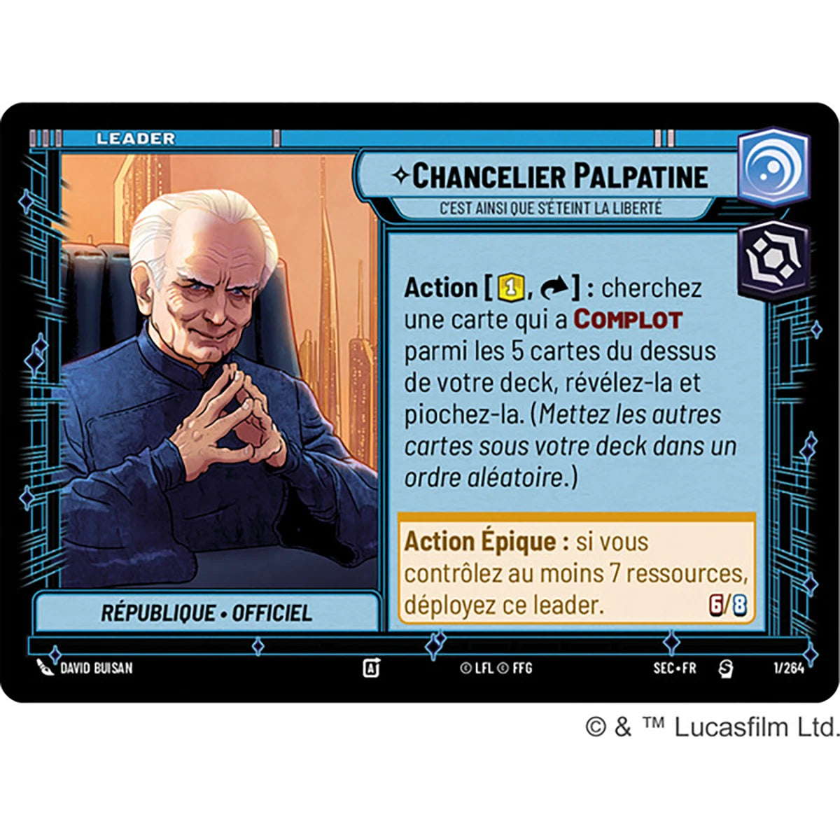 Star Wars Unlimited – Deck de démarrage Chancelier Palpatine