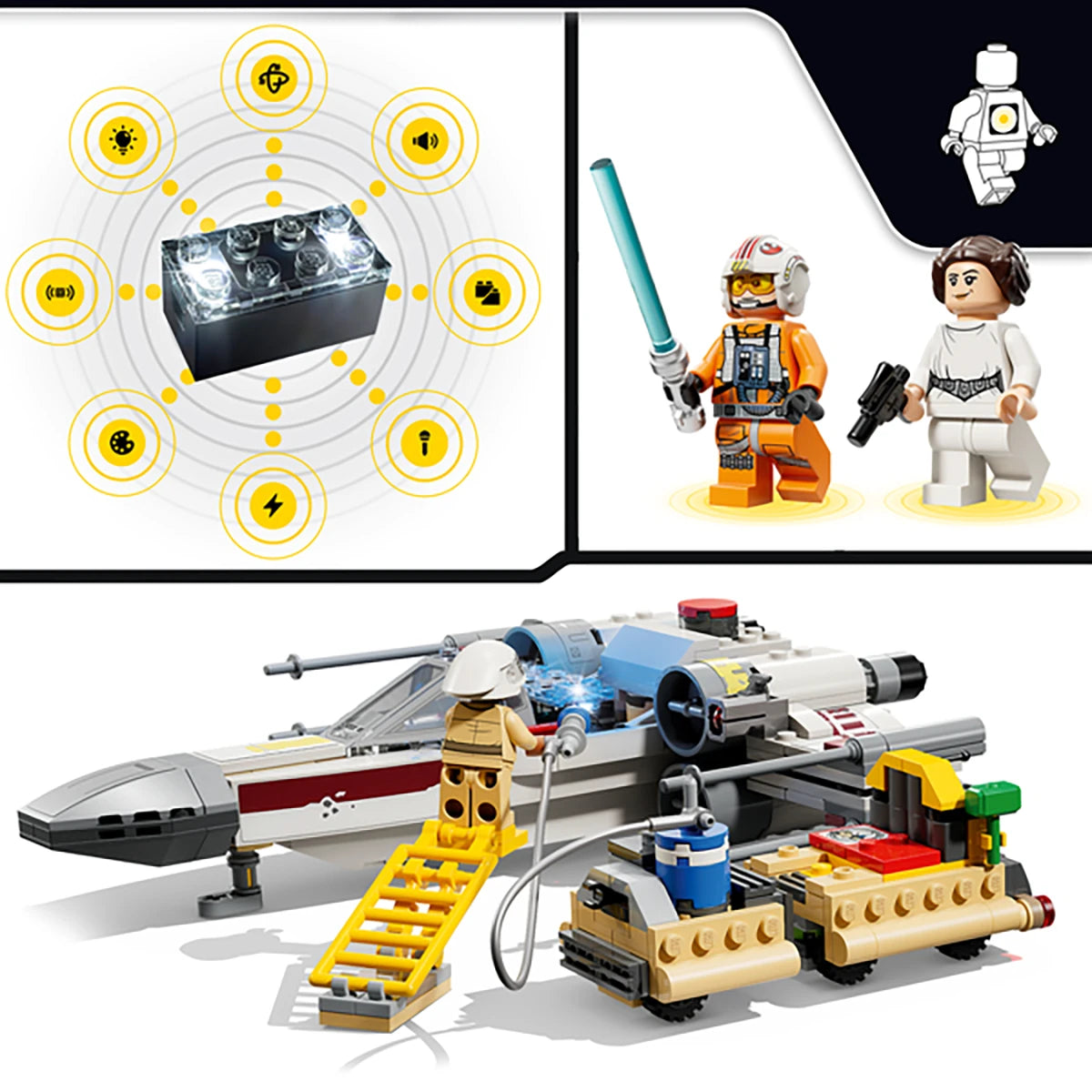 75423 - Le X-Wing™ Red Five de Luke - LEGO® Star Wars™ - SMART Play™