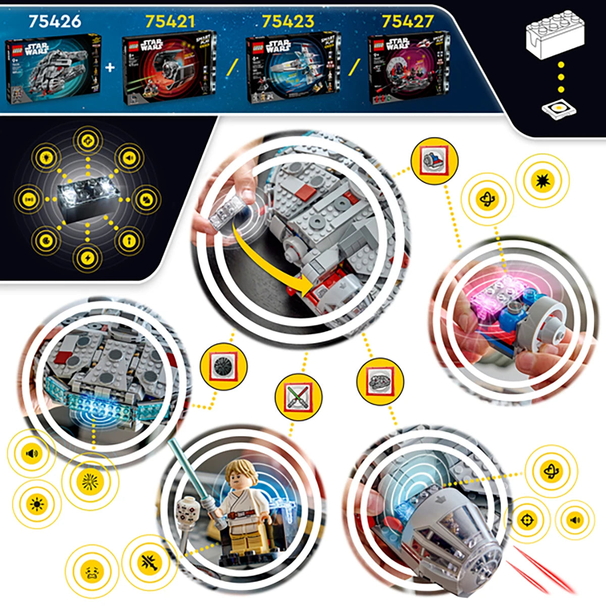 75426 - Faucon Millenium - LEGO® Star Wars™ - SMART Play™