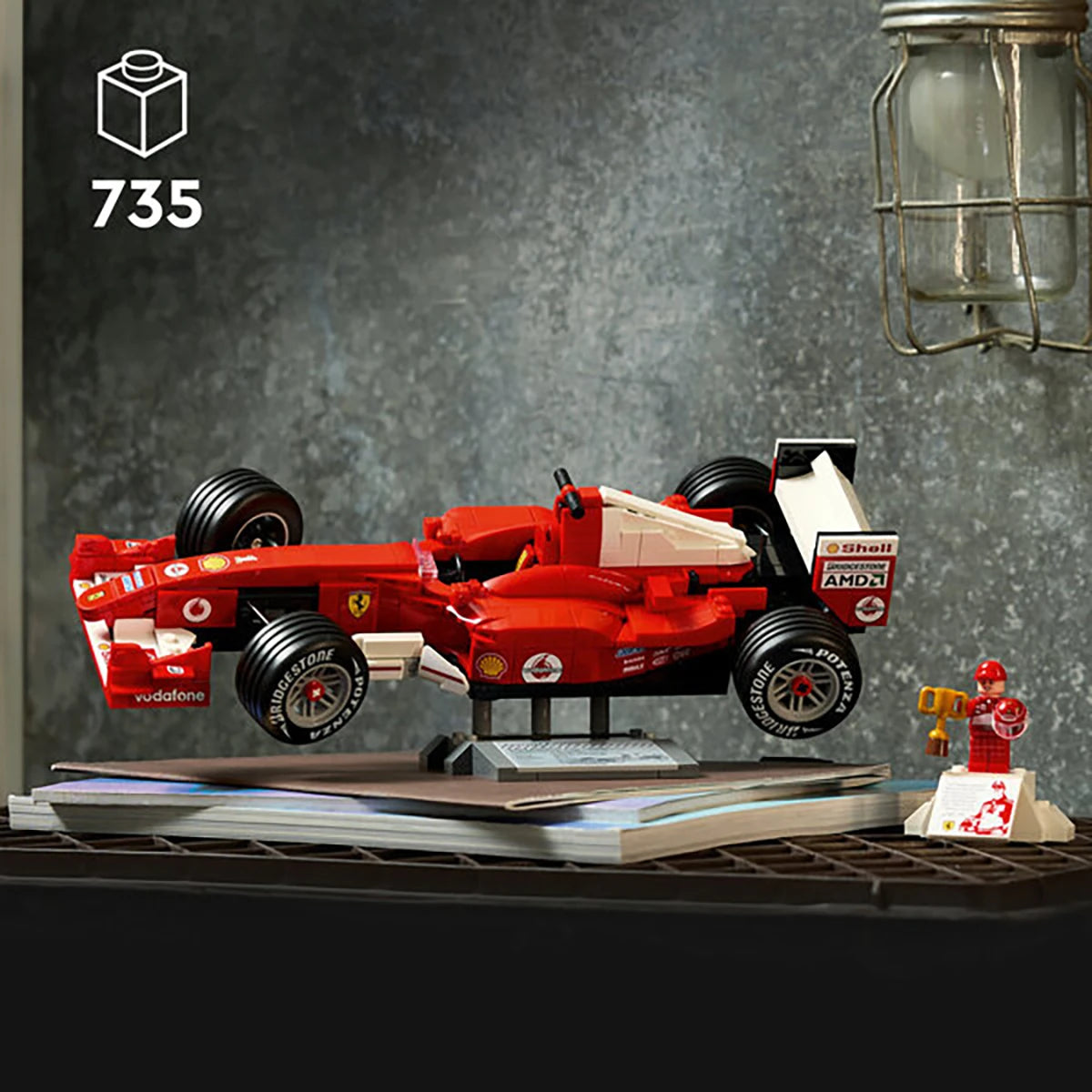 11375 - Ferrari F2004 et Michael Schumacher - LEGO® Icons