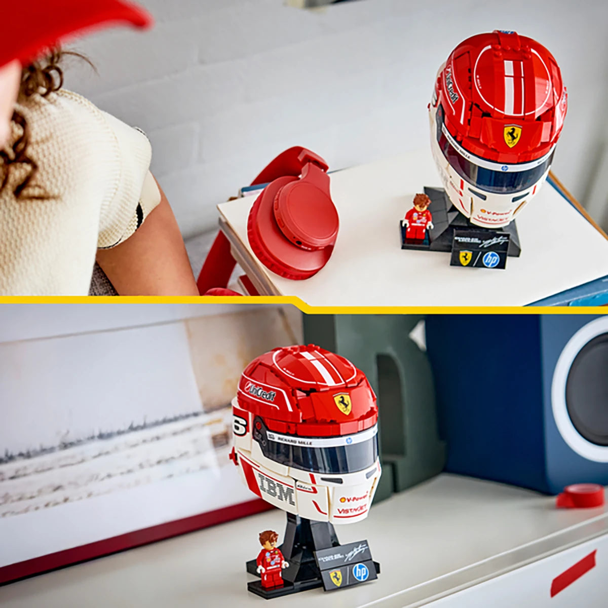 43014 - Scuderia Ferrari HP Casque de Charles Leclerc - LEGO® Editions Formula 1