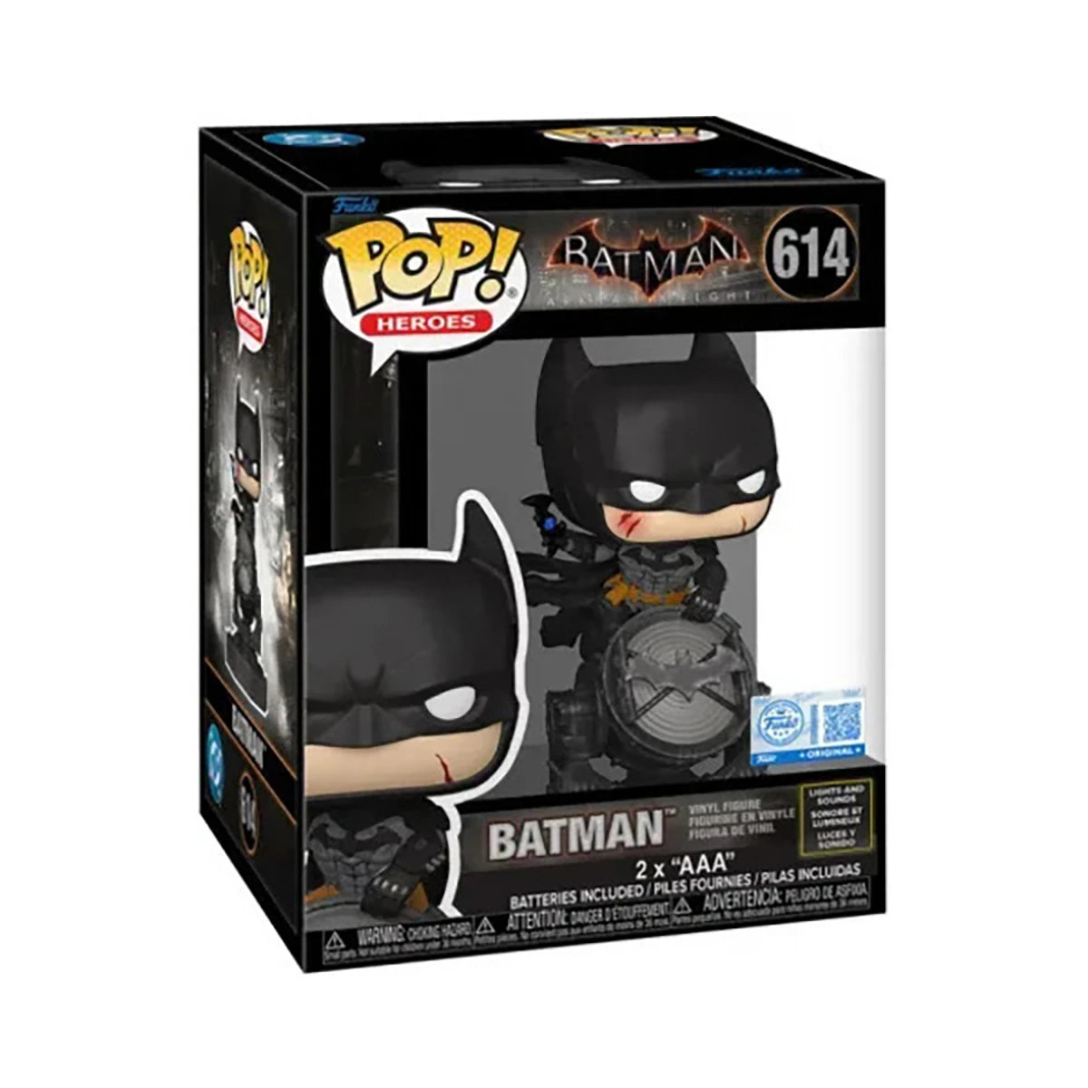 Figurine Batman Arkham Knight (lumineuse) - DC Comics - Funko Pop! n°614