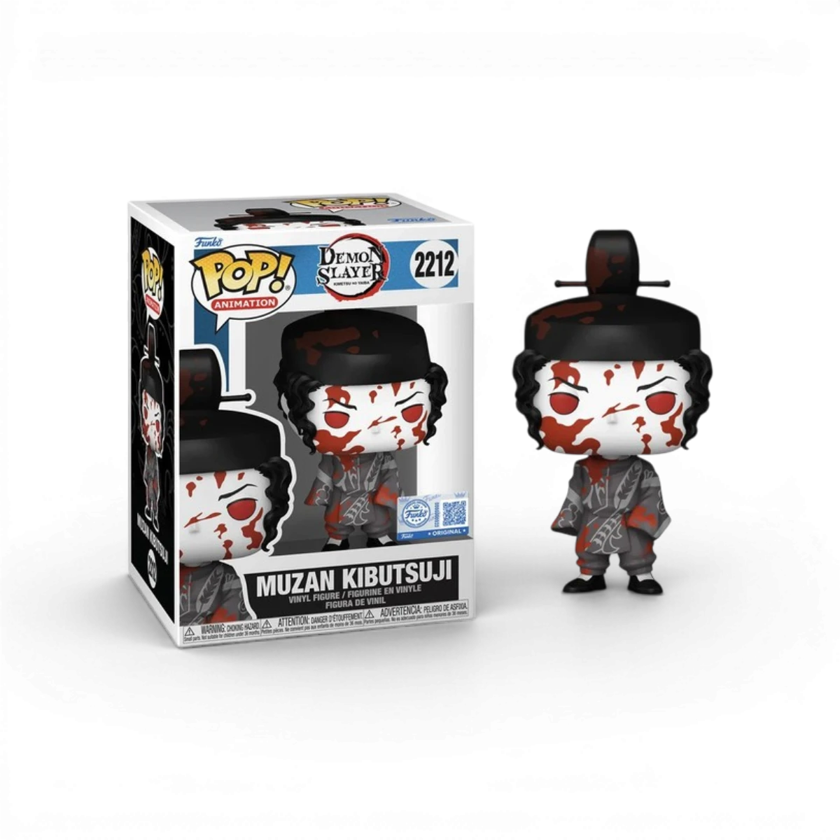 Figurine articulée Demon Slayer - Muzan noir et blanc