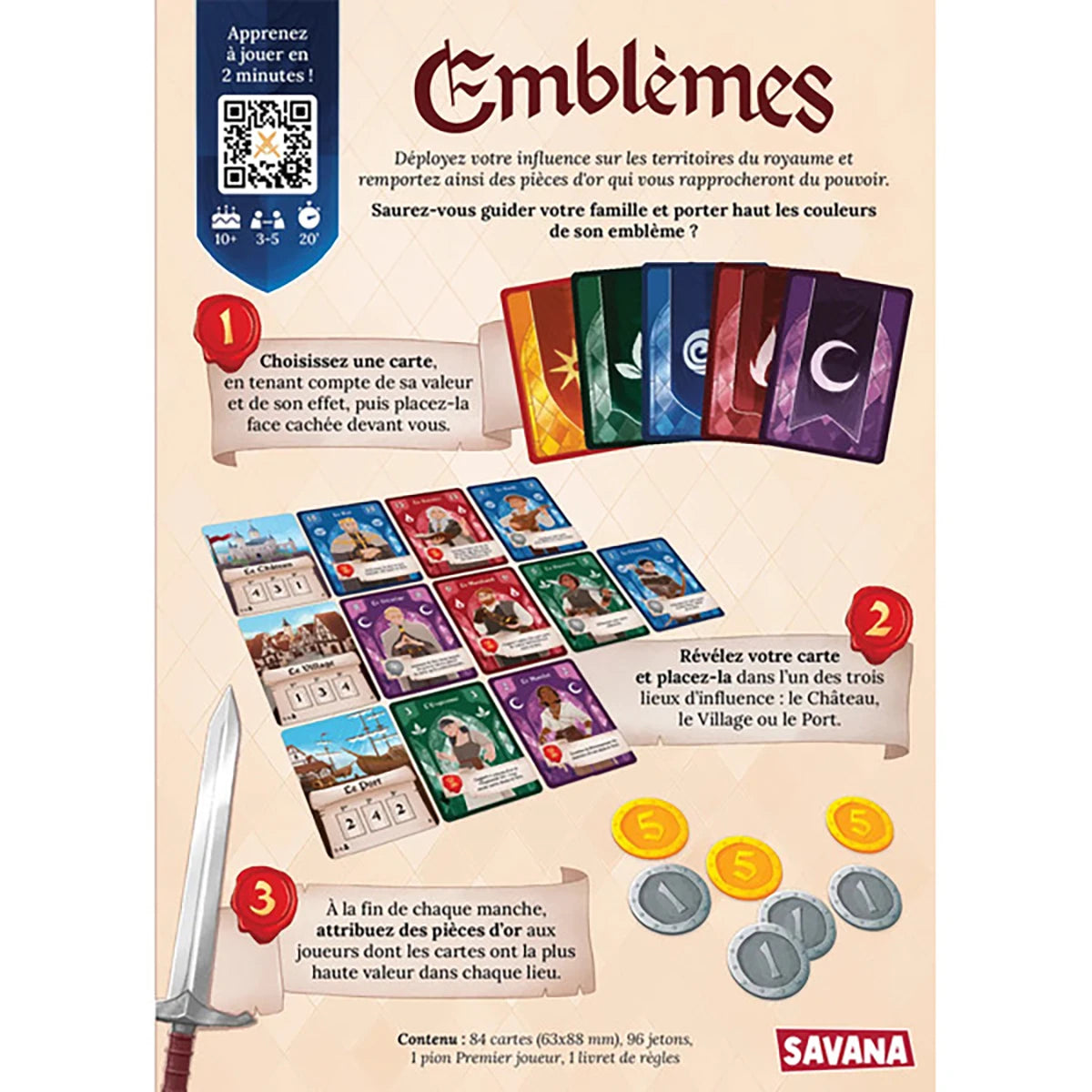 Emblèmes – Jeu de cartes stratégie et placement