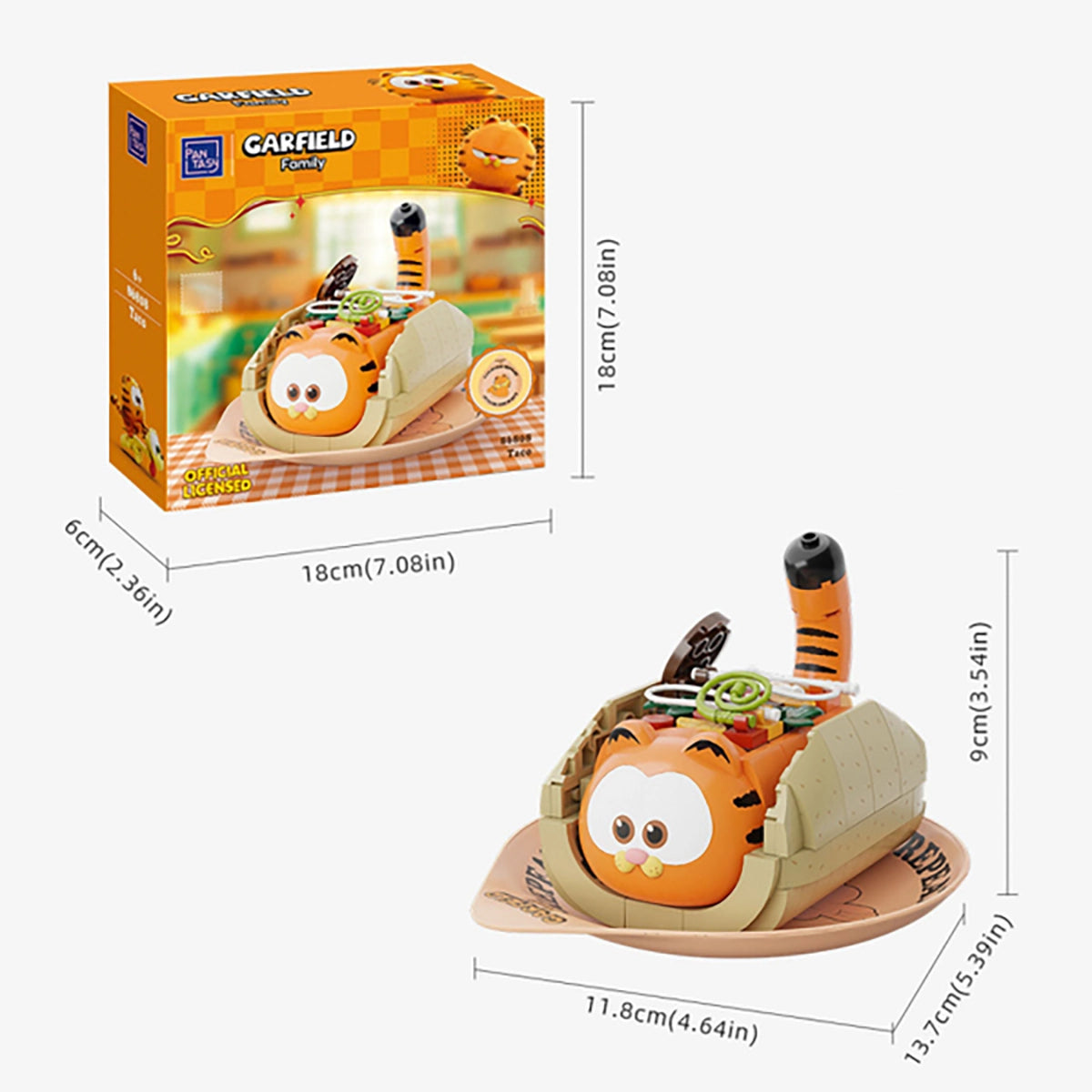 Figurine Garfield taco - Pantasy à construire