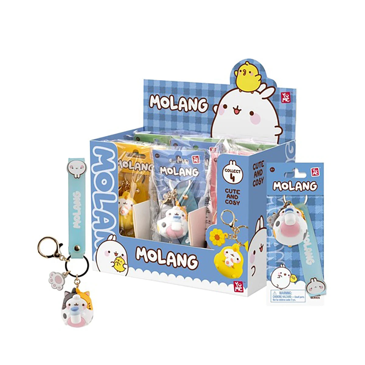 Porte-clés Molang Animal Costume (modèle aléatoire)