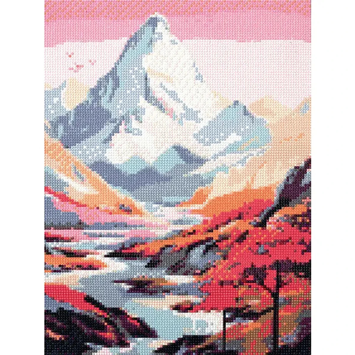 Montagne – Broderie diamant