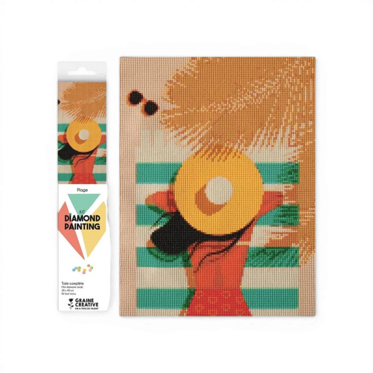 Plage – Broderie diamant