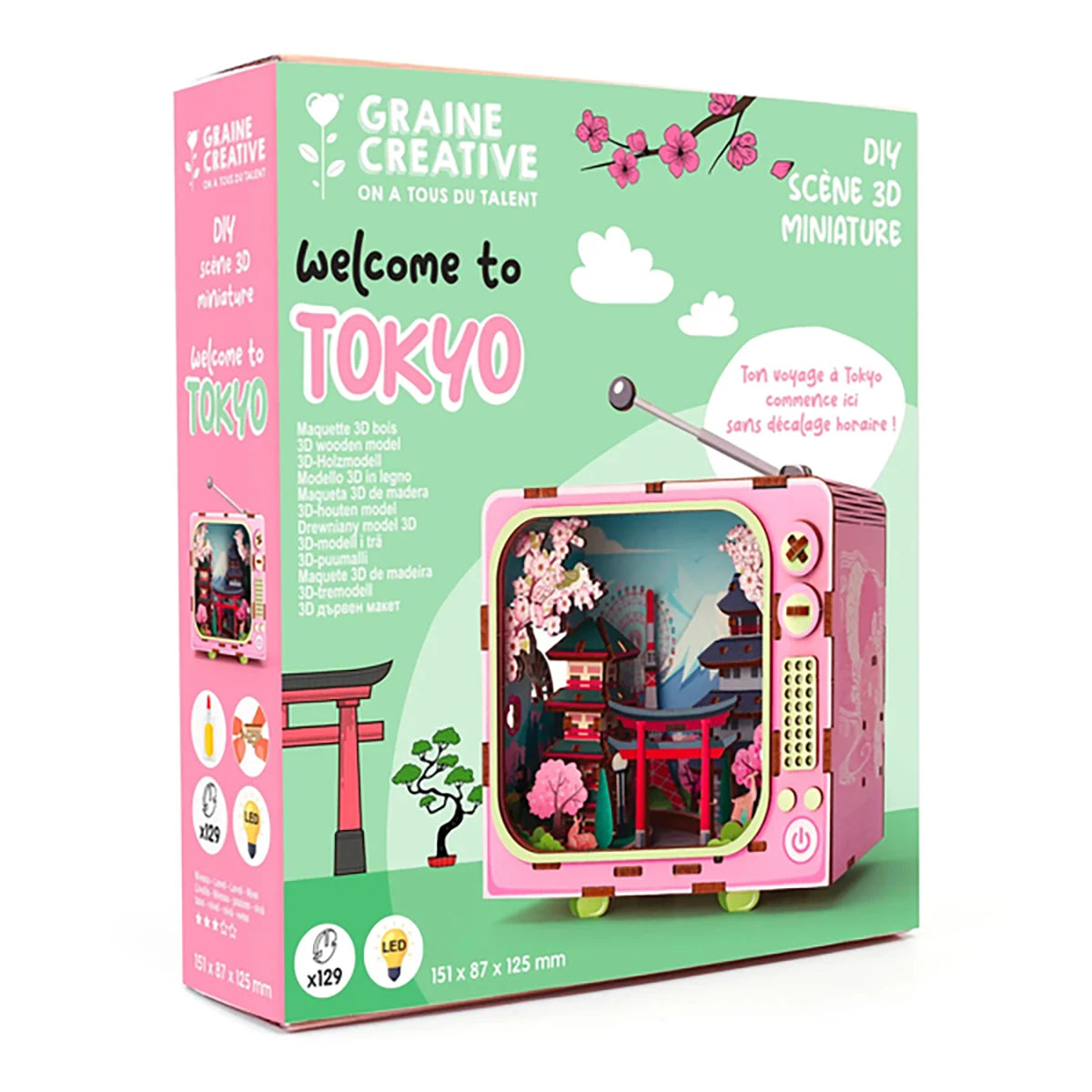 TV Tokyo – Maquette bois 3D