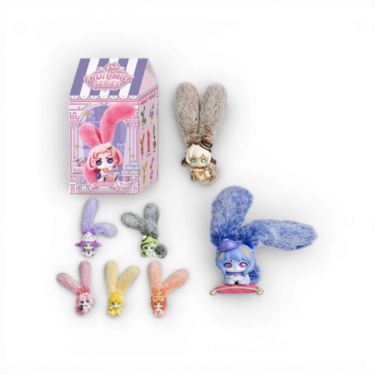 Figurine Cup Rabbit Fruit Milk en boîte mystère 17cm (modèle aléatoire)
