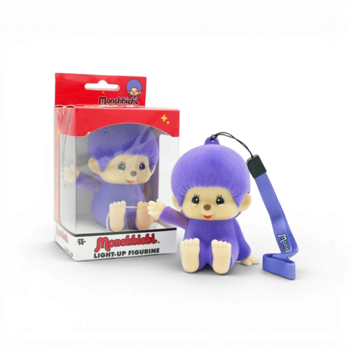 Figurine lumineuse Monchichi bleu