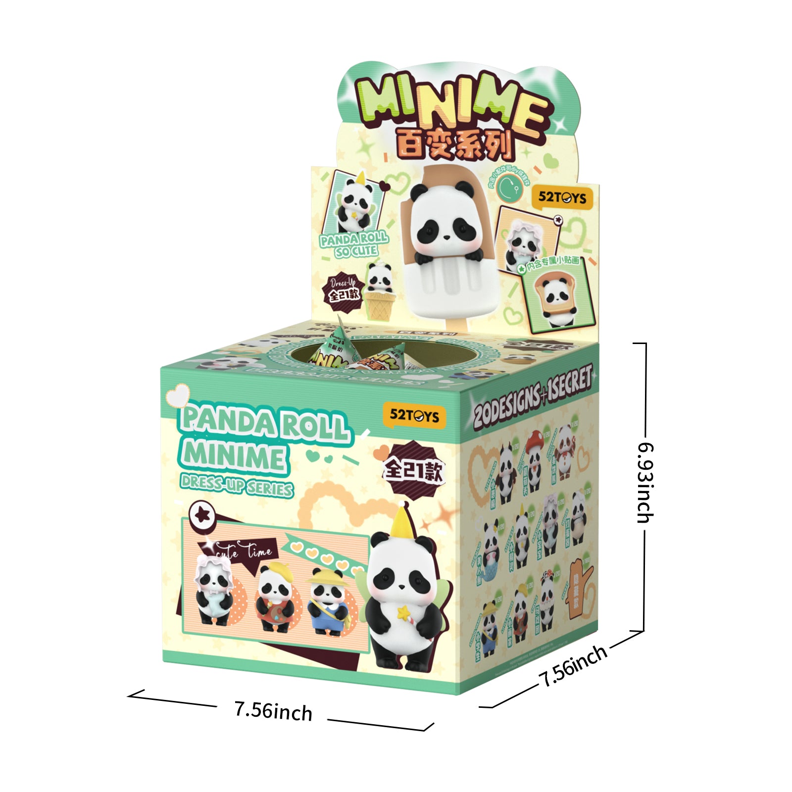 Mini figurine mystère Panda Roll Dress-Up (modèle aléatoire)