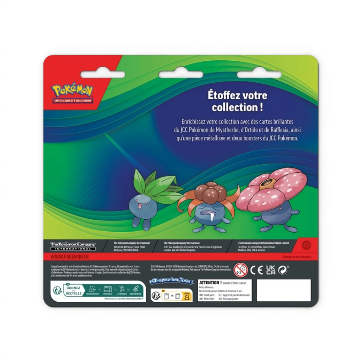 Pack 2 boosters Pokémon + 3 cartes promo