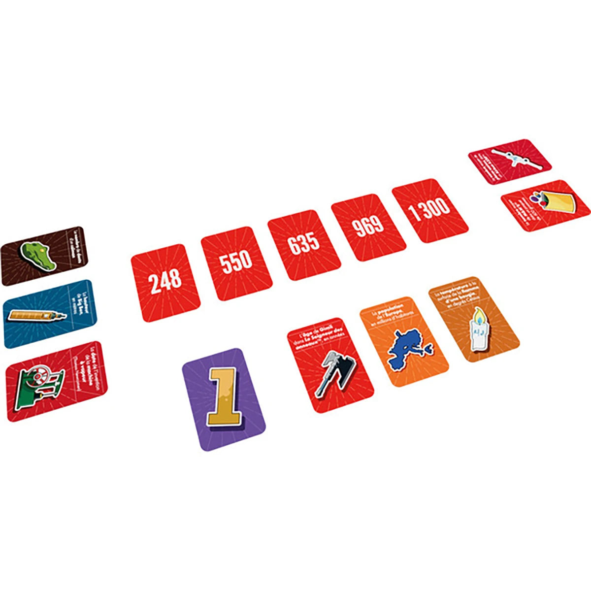The Line Rouge – Jeu de cartes culture générale et estimation
