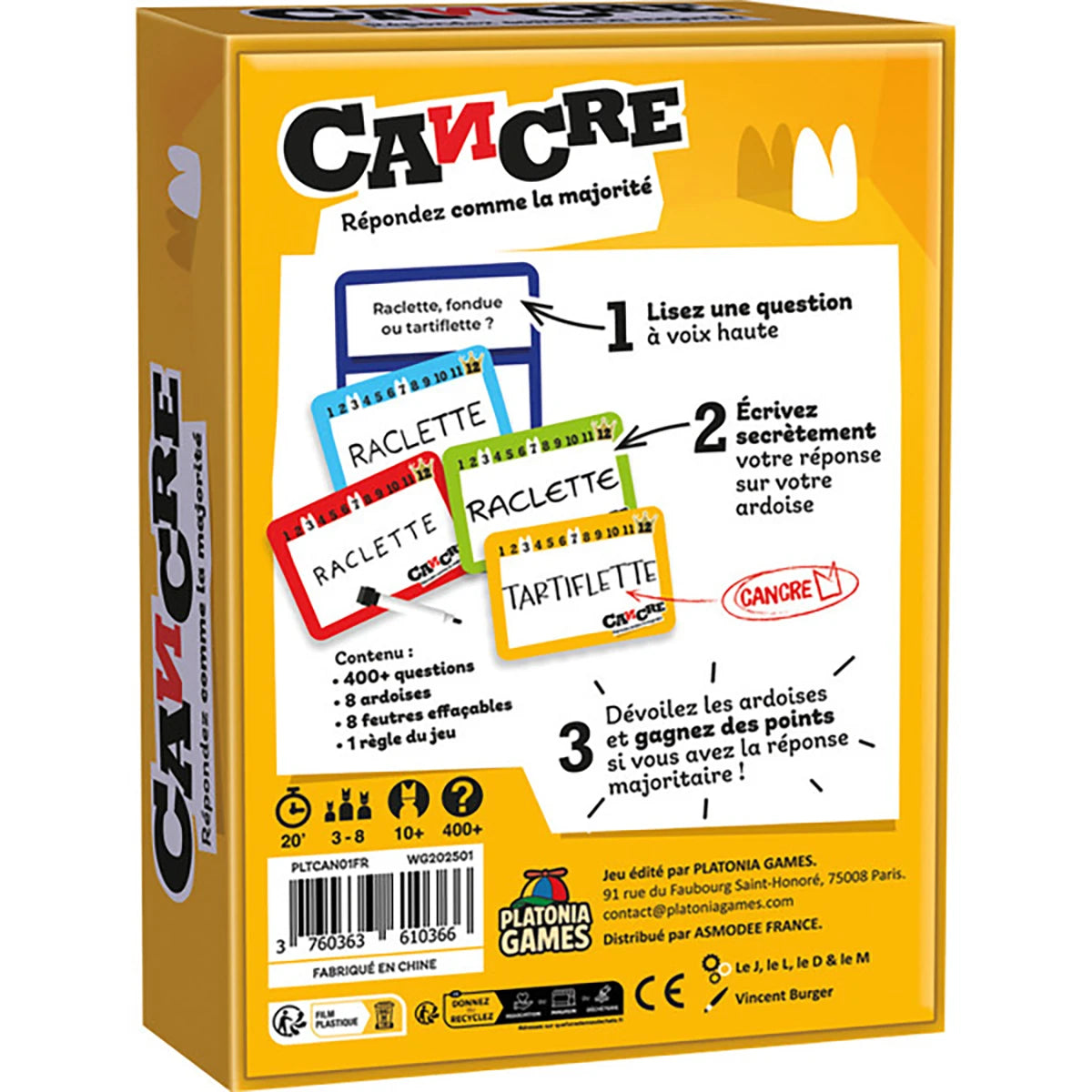 Cancre – Jeu d’ambiance fun et majorité