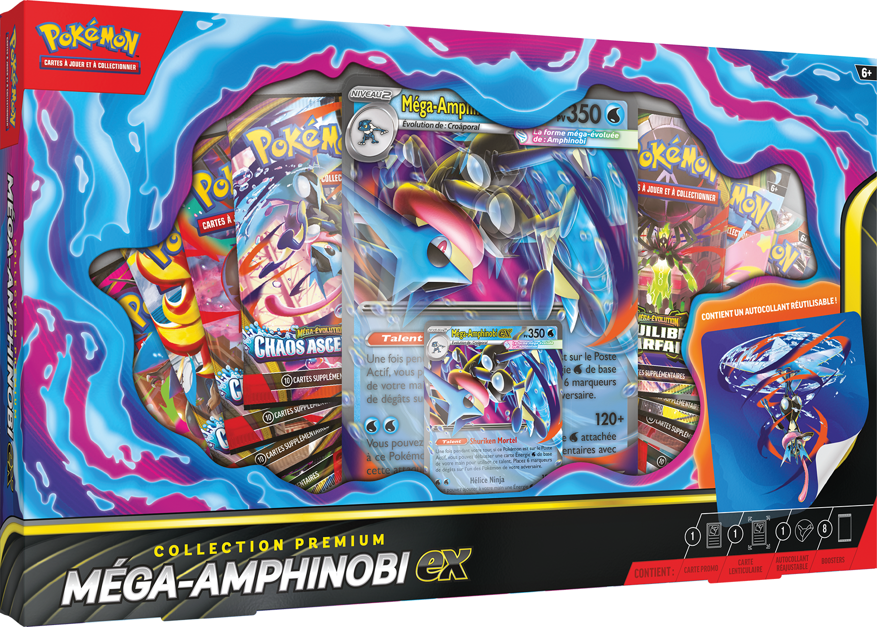 Pokémon : Coffret Premium 6 boosters