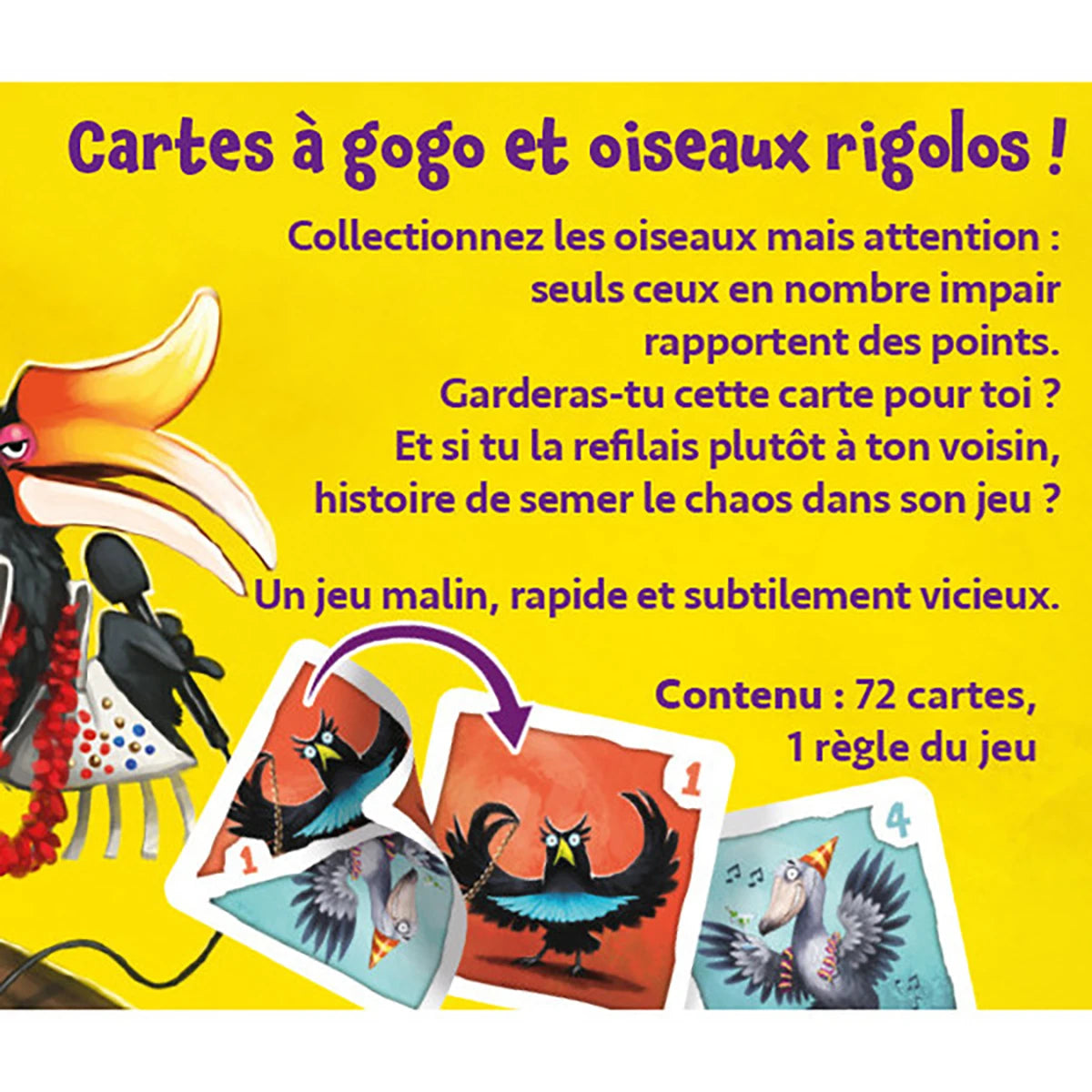 Crazy Birds – Jeu de cartes tactique et observation