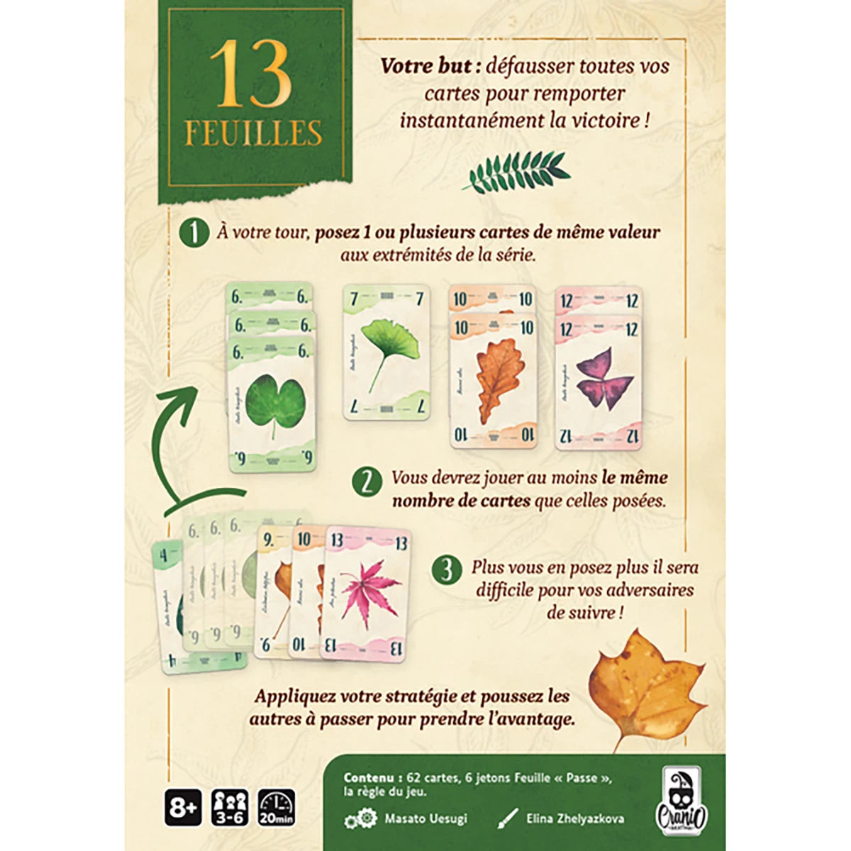 13 Feuilles – Jeu de cartes stratégie et tactique