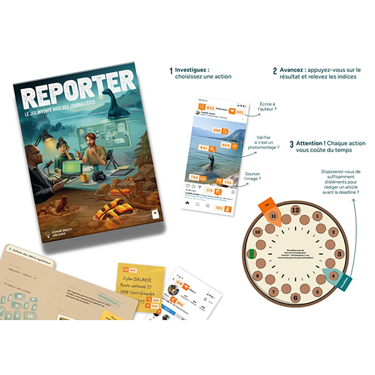 Reporter – Jeu d’enquête et déduction