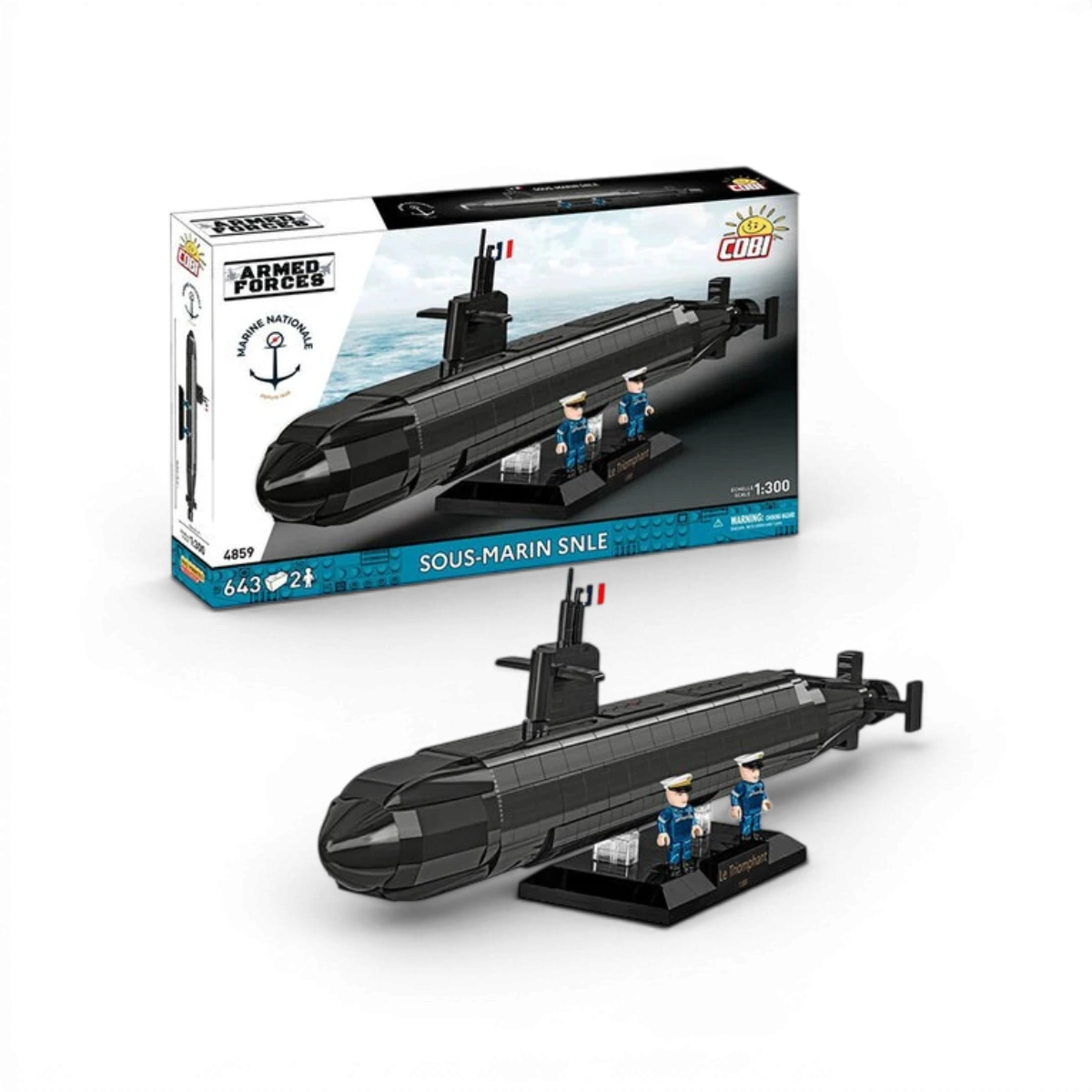 Sous-Marin SNLE 4-en-1 (643 pièces) – Set de construction