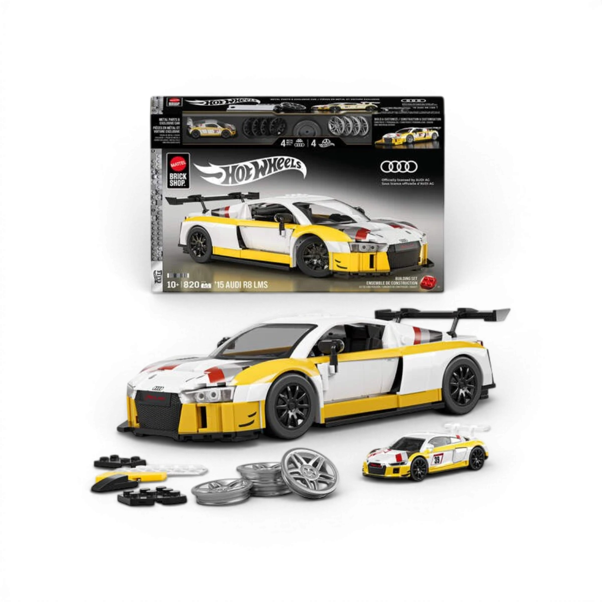 Audi R8 LMS – Coffret de construction – Mattel Brick Shop