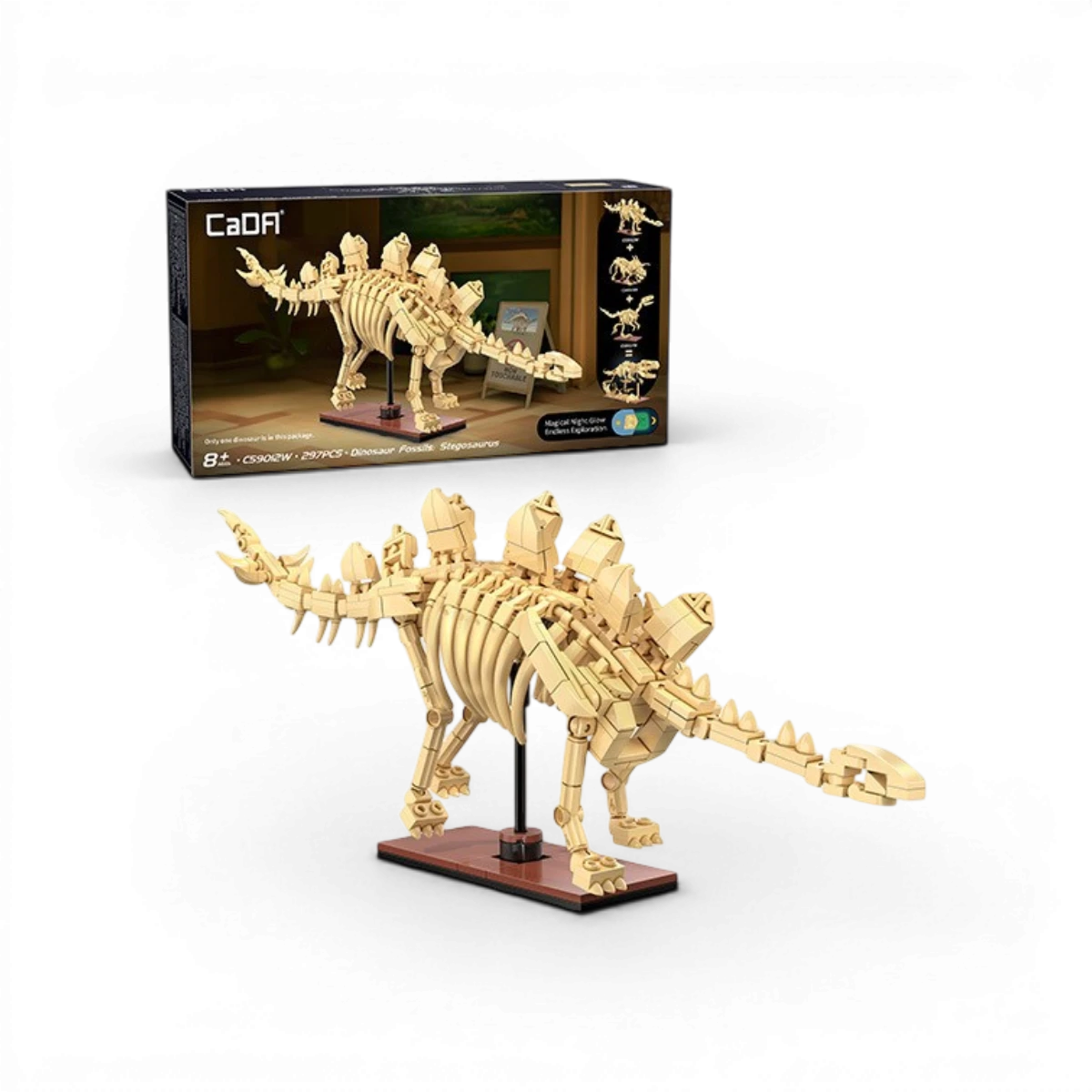 Stégosaurus (297 pièces) – Set de construction – CaDA
