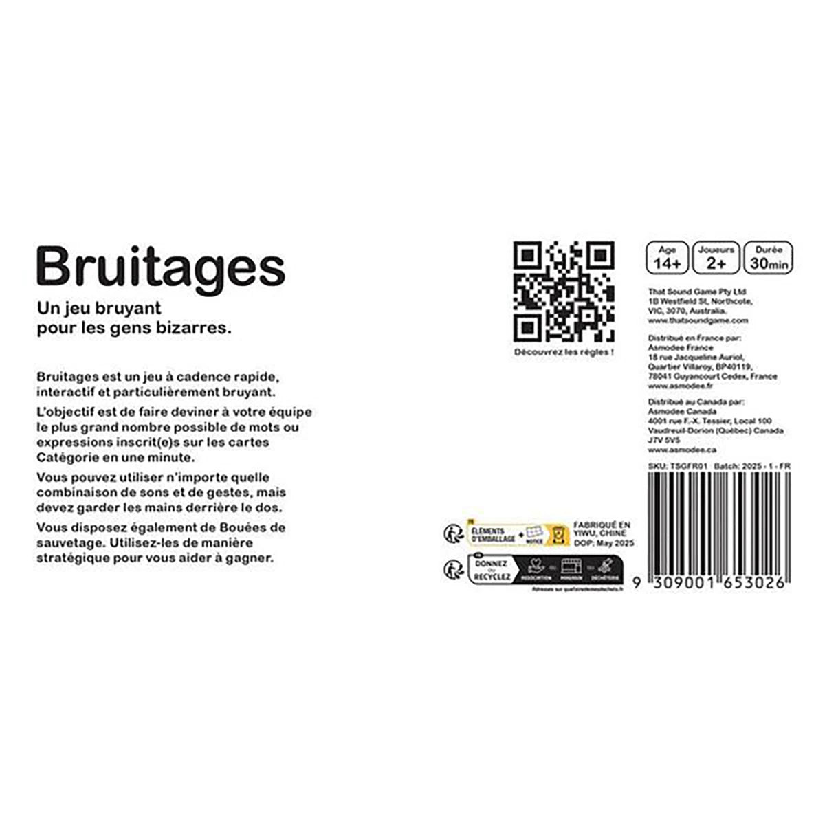 Bruitages – Jeu d’ambiance fun et bruitage