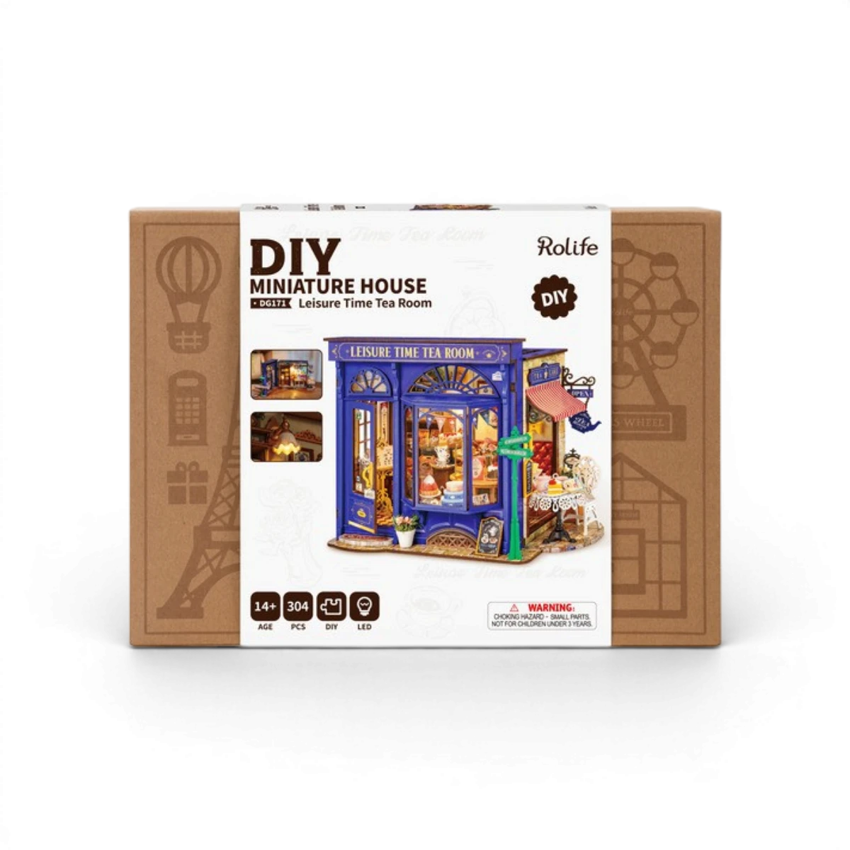 Maquette Leisure Time Tea Room – Kit DIY miniature