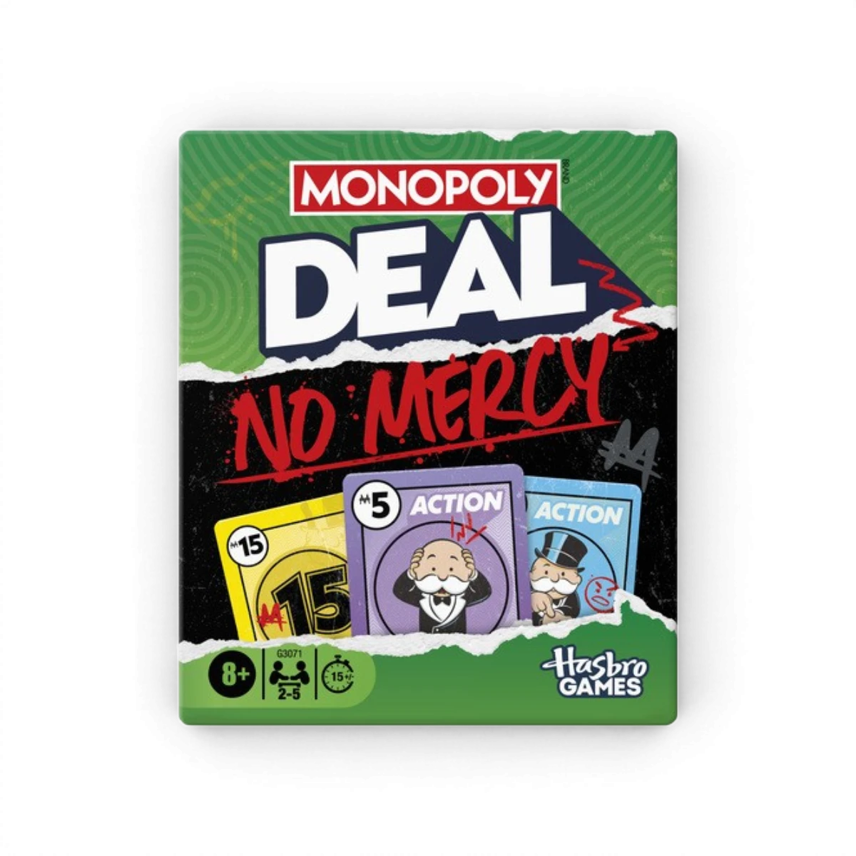 Monopoly Deal No Mercy – Jeu de cartes stratégie et sabotage