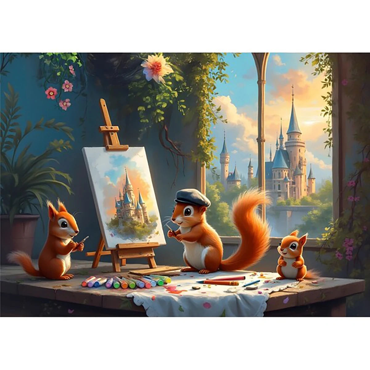 Puzzle L'atelier des écureuils 500 pièces – Bluebird