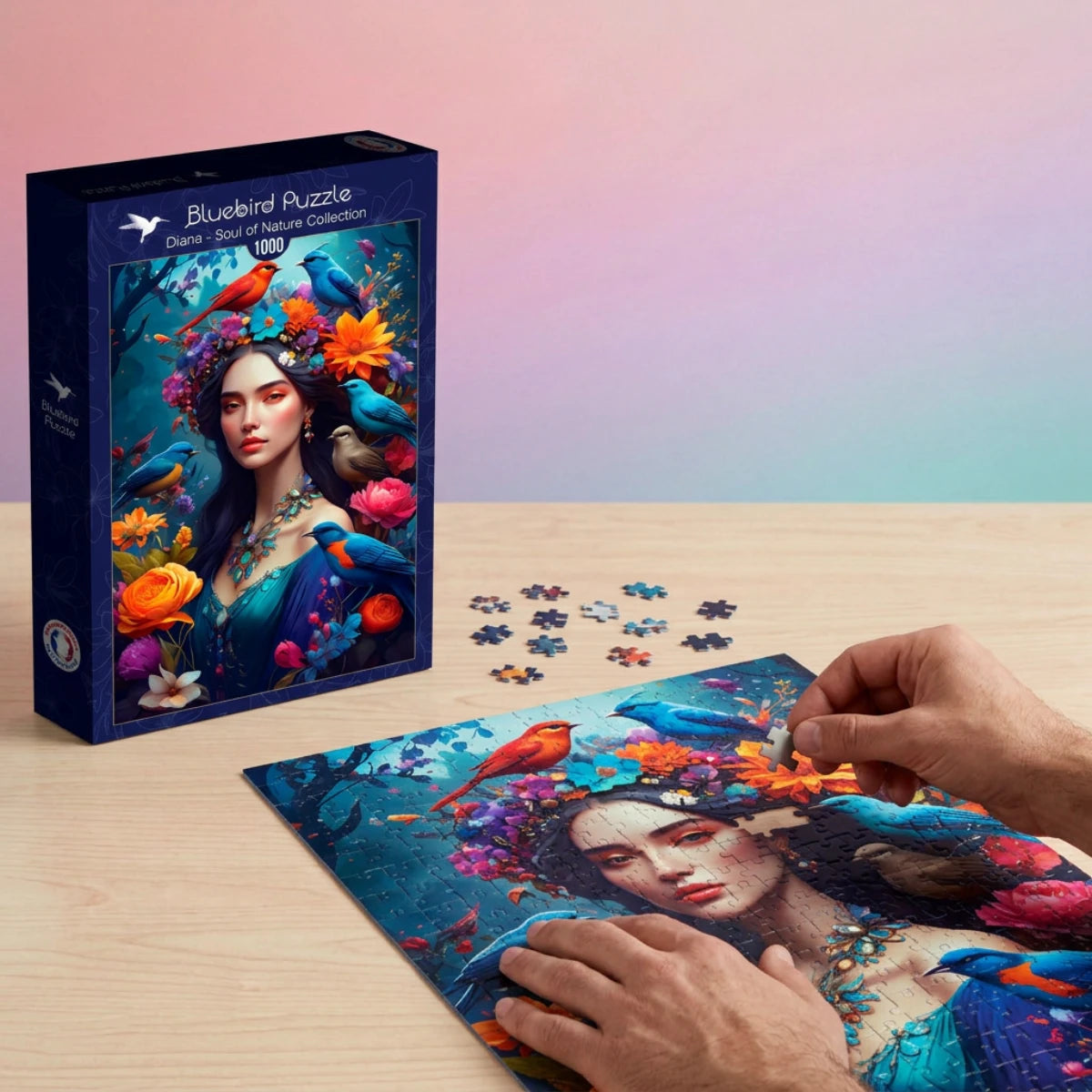 Puzzle Diana, Soul of nature Collection 1000 pièces – Bluebird