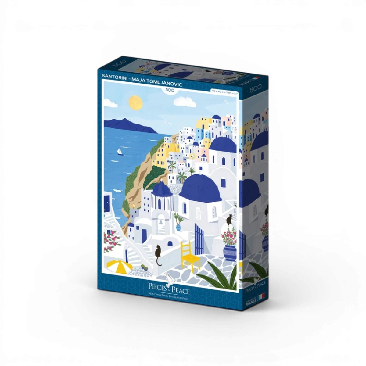 Puzzle Santorin 500 pièces – Pieces & Peace
