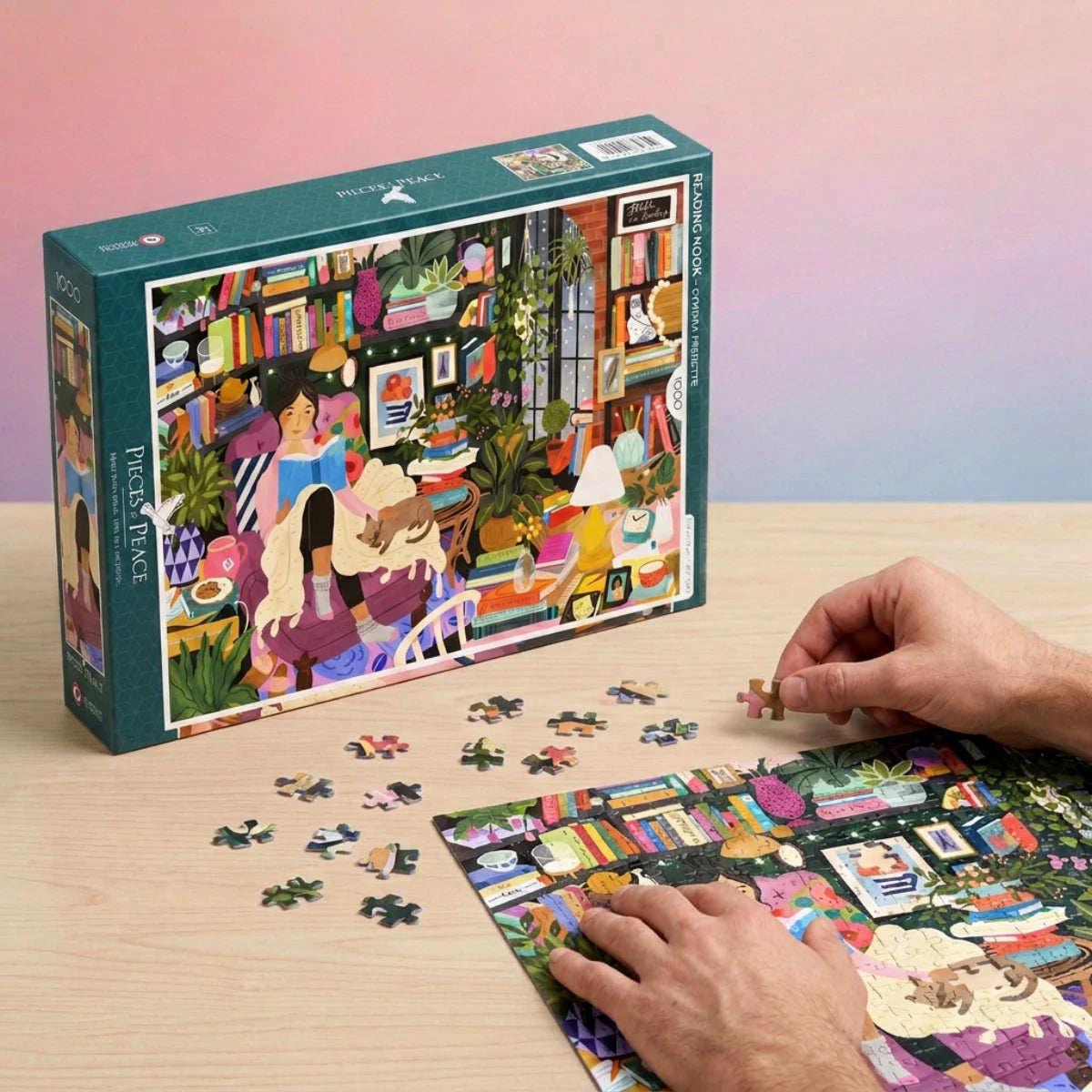 Puzzle Coin Lecture Cosy - 1000 Pièces