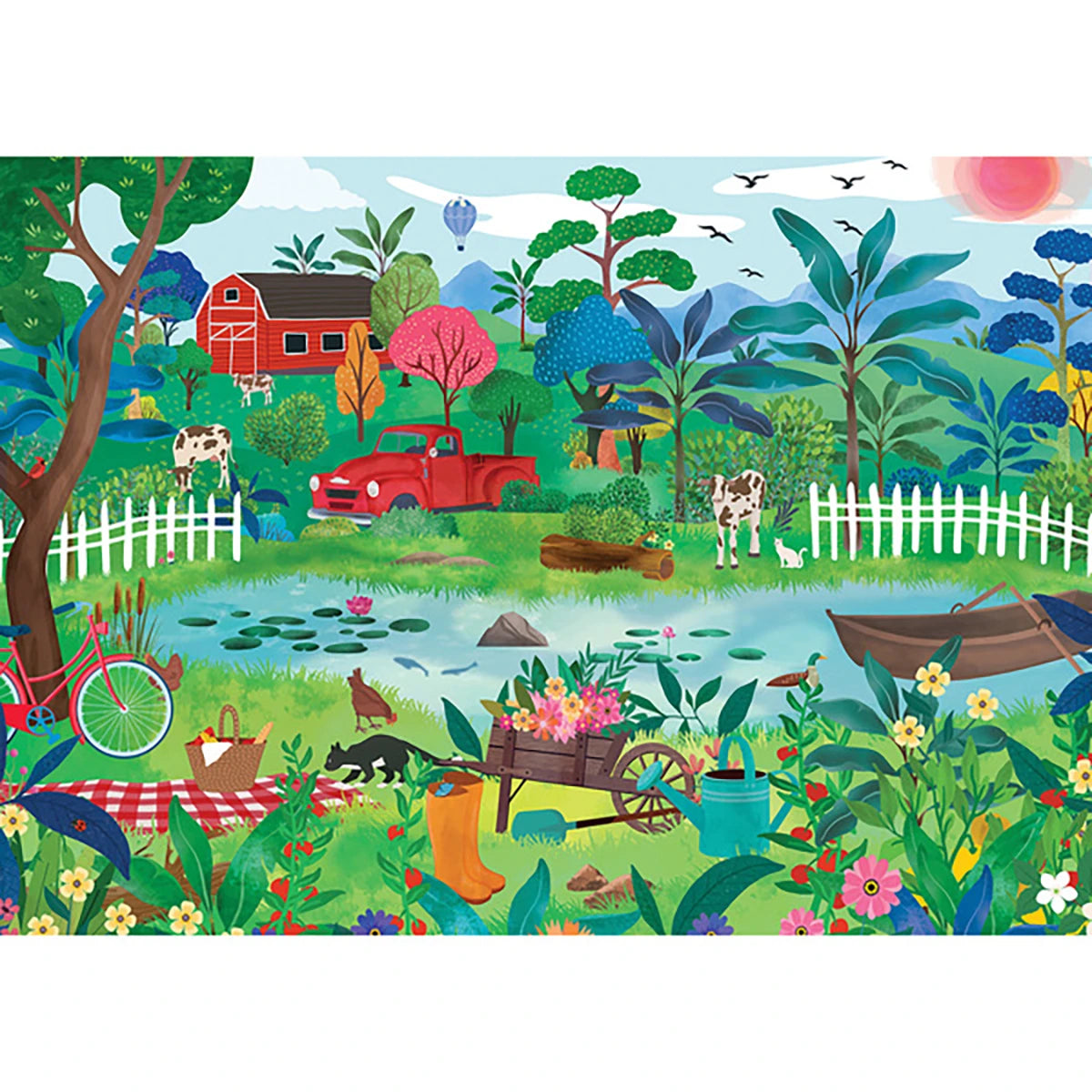 Coffret 2 Puzzles Printemps - 500 Pièces