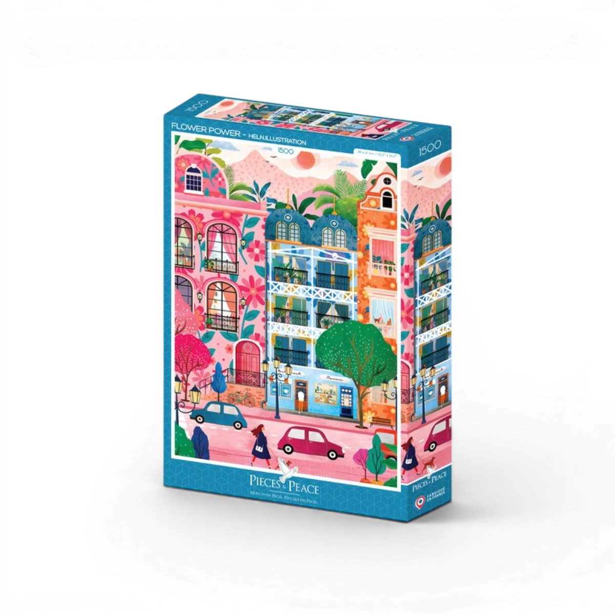 Puzzle Façades Fleuries - 1500 Pièces