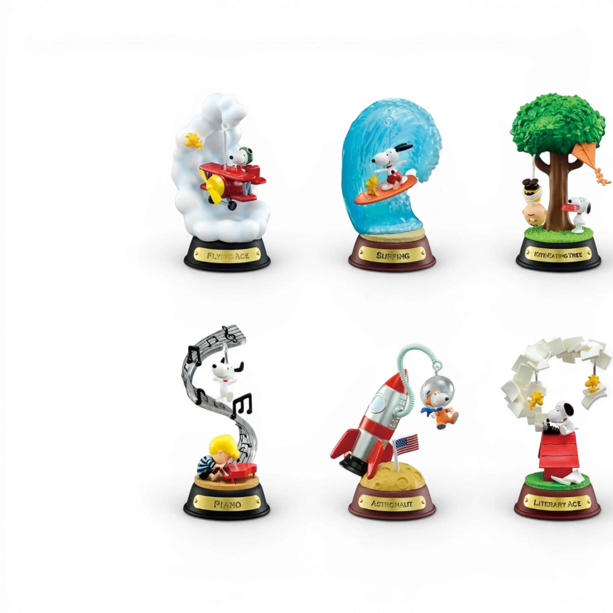 Figurine mystère Re-Ment Snoopy Spiral diorama (modèle aléatoire)
