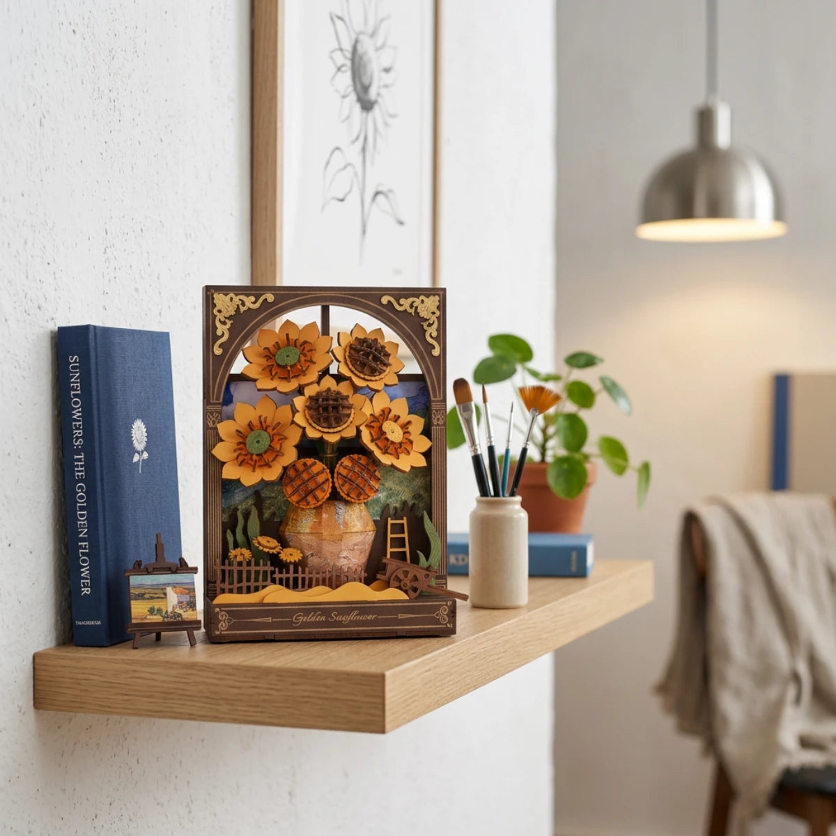 Tournesol Doré – Maquette en bois (266 pièces)
